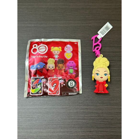 Mattel Accessories - Mattel 80th Anniversary Figural Bag Clip - Barbie Doll 1